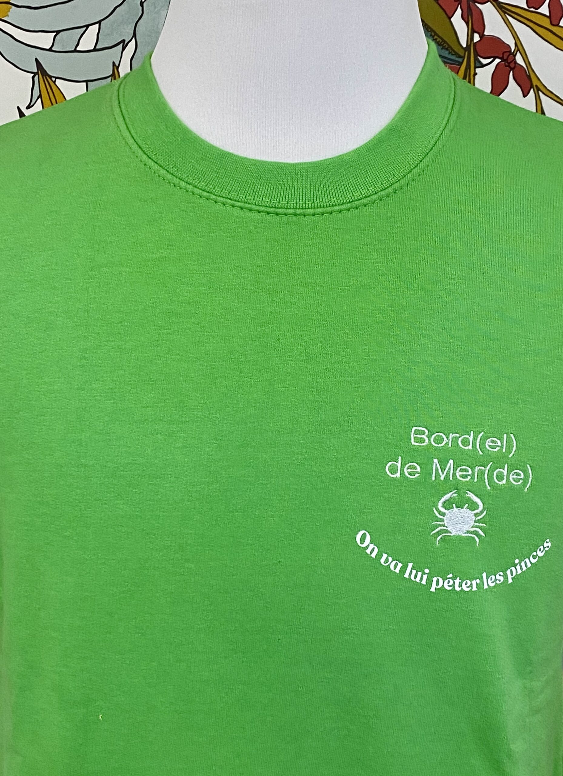 Sweat col rond brodé et floqué – Image 5