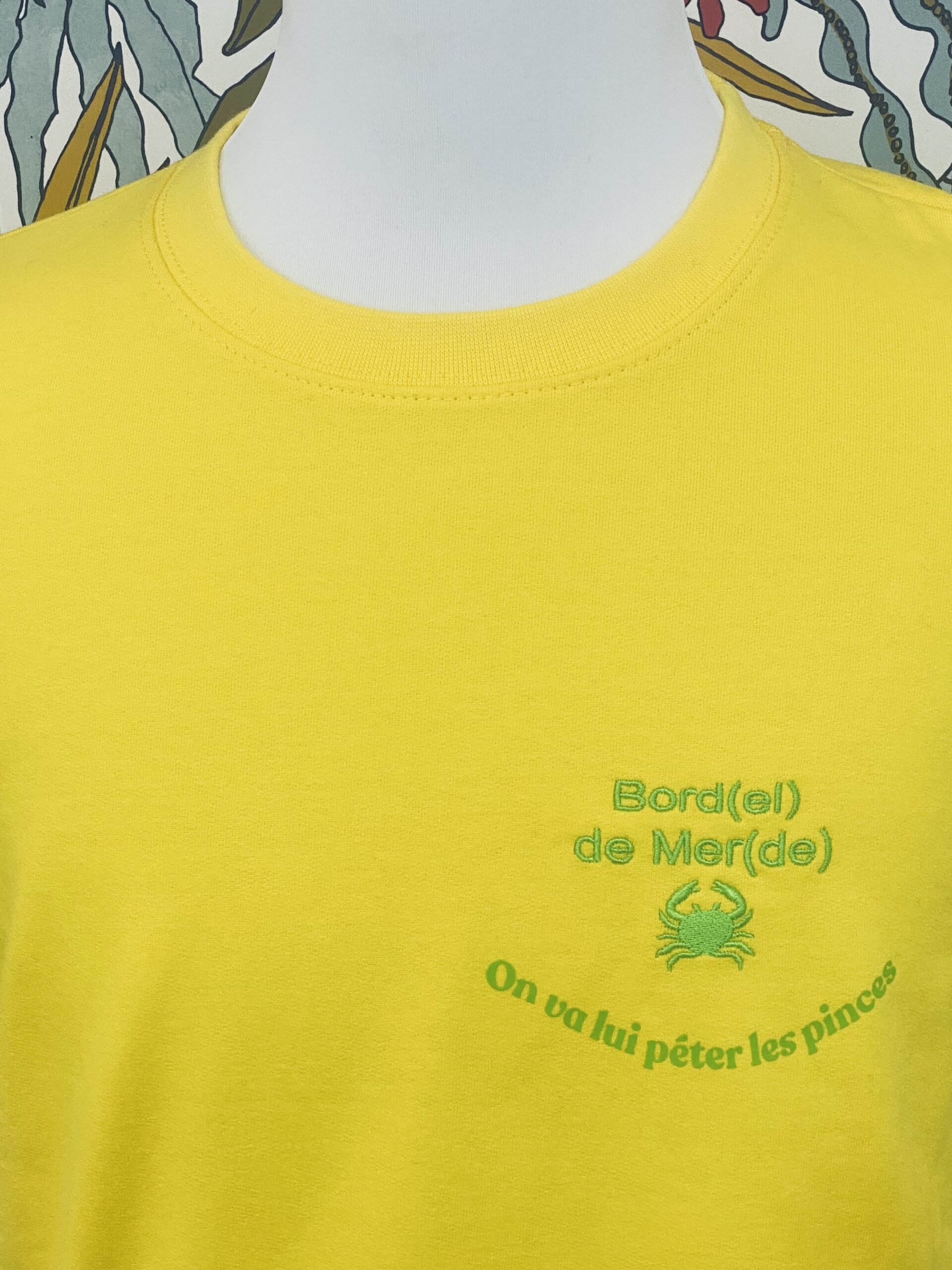 Sweat col rond brodé et floqué – Image 2